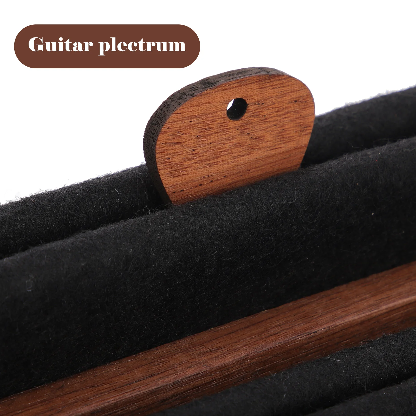 

1Set Guitar Wooden Pick Holder Case Durable Portable Storage Box for Acoustic Electric Ukulele Banjo Mandolin Capo Organizer