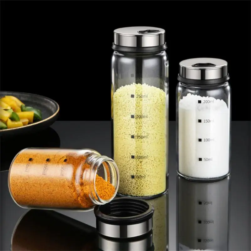 Portable Camping Seasoning Spices Bottle Tableware Leather Storage Bag 150/200/300ml Portable Kit For BBQ Picnic Kitchen