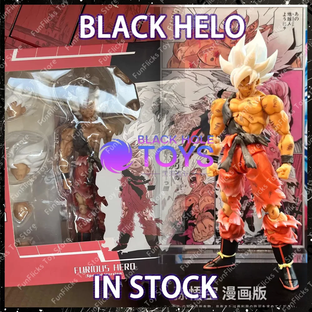

[IN STOCK] Black Hole Toys Dragon Ball Son Goku Shf Ssj Super Saiyan Warrior Awakening Ver Anime Action Figure Kids Toys Gifts