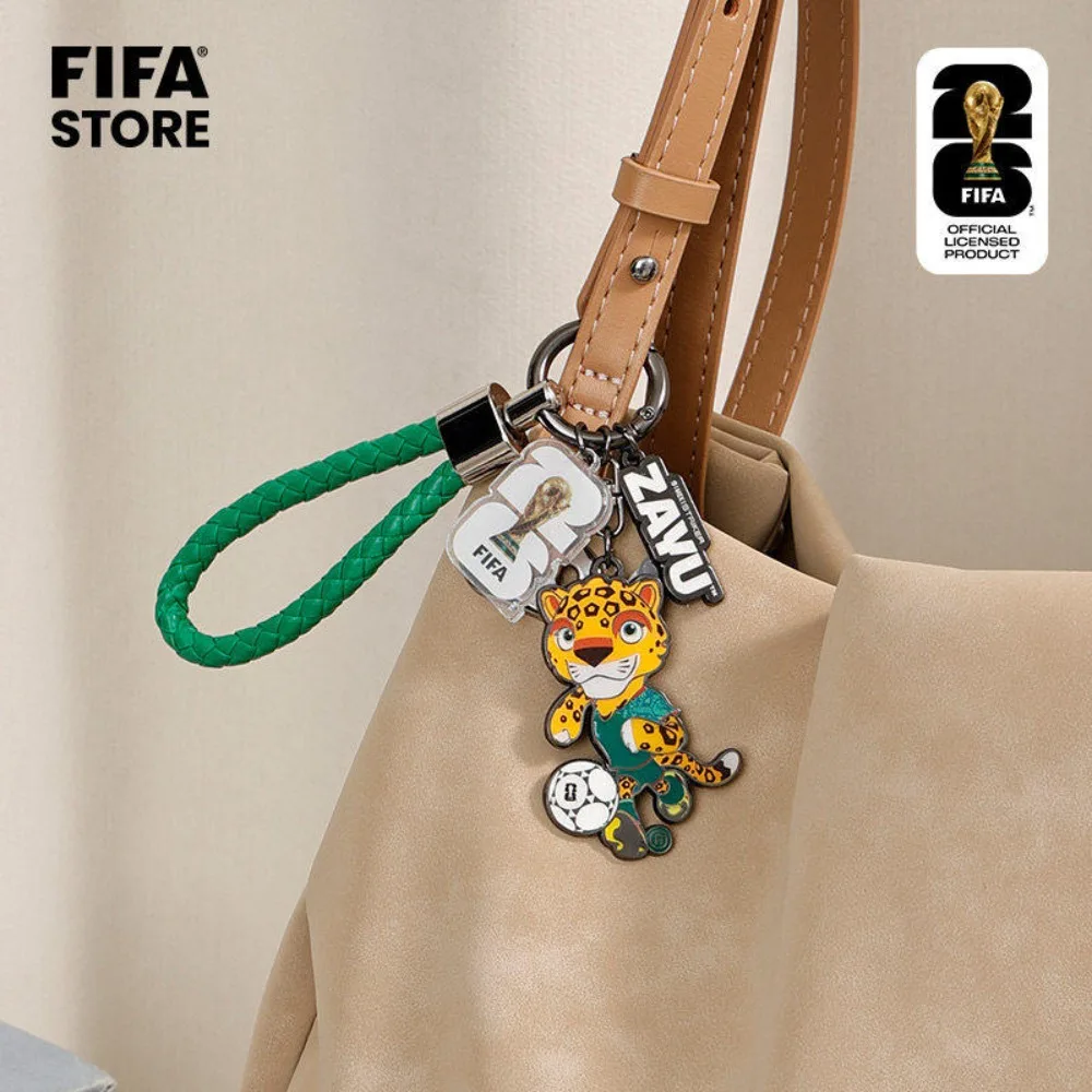 Genuine FIFA 2026 World Cup Mascot Keychain Maple Zayu Clutch
