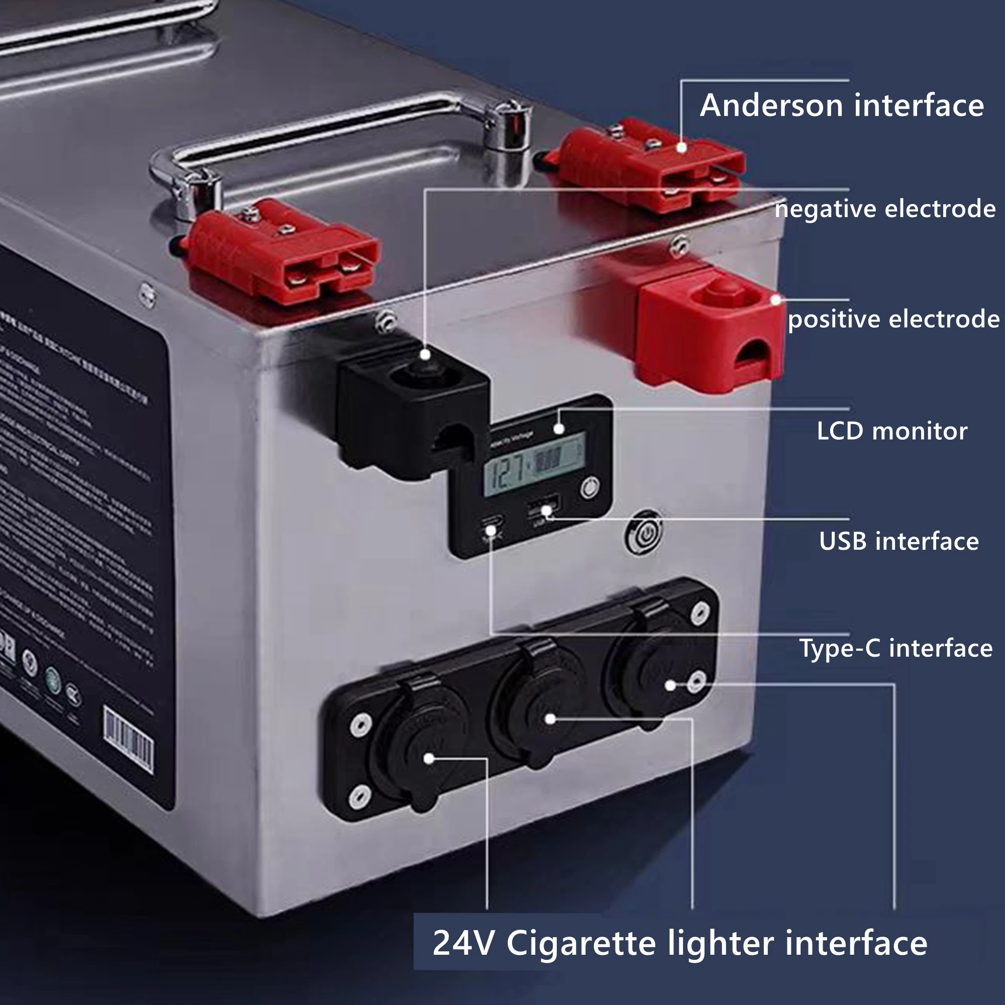 24V 100Ah Lifepo4 Battery 200Ah 300Ah 400Ah 500Ah 600Ah 800Ah 1000Ah Lithium Iron Phosphate for 2KW Solar System RV Outdoor