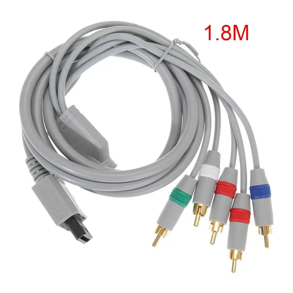 5 in 1 Wii/Wiiu Component Cable Fast Charging Universal Wii Game Cable 1080P Multifunctional Audio Video TV Connector Cable