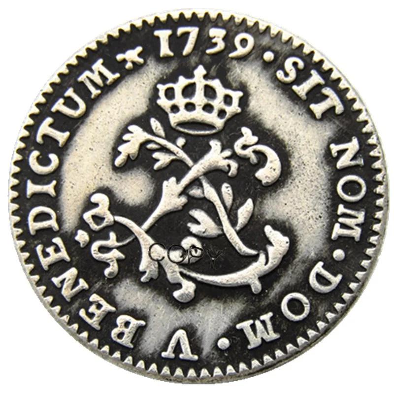 France 1739 Silver Plated Copy Coins