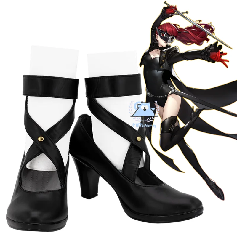 

Persona P5 The Royal Kasumi Yoshizawa Sandrillon Cosplay Shoes Boots Game Women Men Halloween Party Role Play Prop