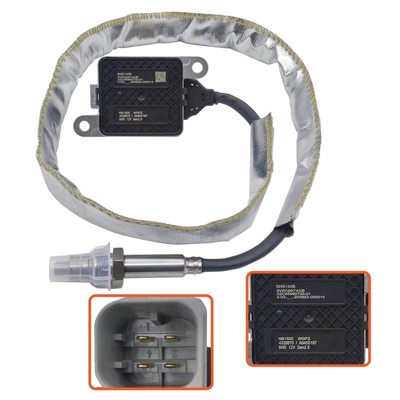 Nox Nitrogen Oxide Sensor 3687930 5WK96740B For 2013-2018 Cummins 11.9L 15L ISX15