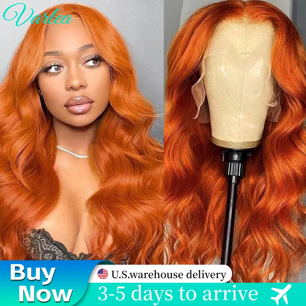 

Парик Varlea Ginger, человеческие волосы 13x6, объемная волна, парики из натуральных волос 13x4, кружевные фронтальные 350, цветные, свободные, объемные волны, предварительно выщипанные для женщин