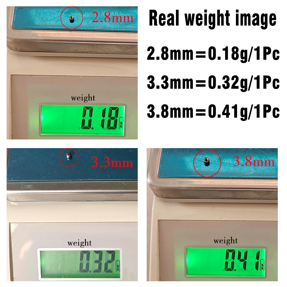 MNFT 10Pcs Tungsten Fly Tying Beads Head for Nymph Fishing Materials Increase Weight