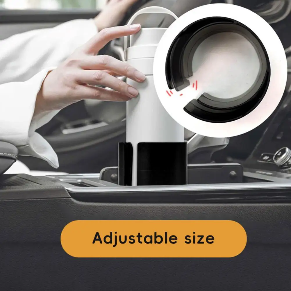 Car Drink Cup Adapter Adjustable Car Cup Holder with Sturdy Anti-slip Buckle Waterproof Window Seat Armrest Cup Holder Durable