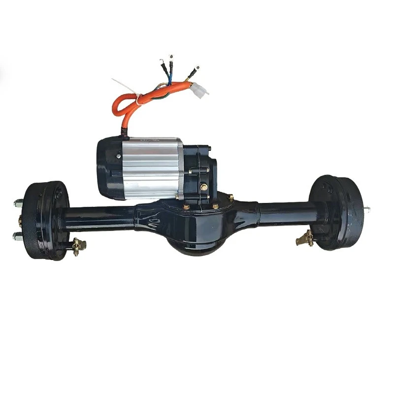 120cm1500W electric tricycle drive axle 1:8 drum brake express car high-speed rear axle, motor assembly
