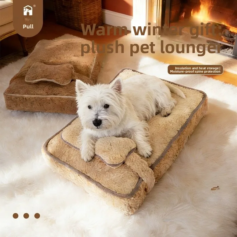 

Съемная большая лежанка-диван для собак, подушка-матрас, домик-гнездо, мебель для домашних животных для собак, теплая зимняя модель