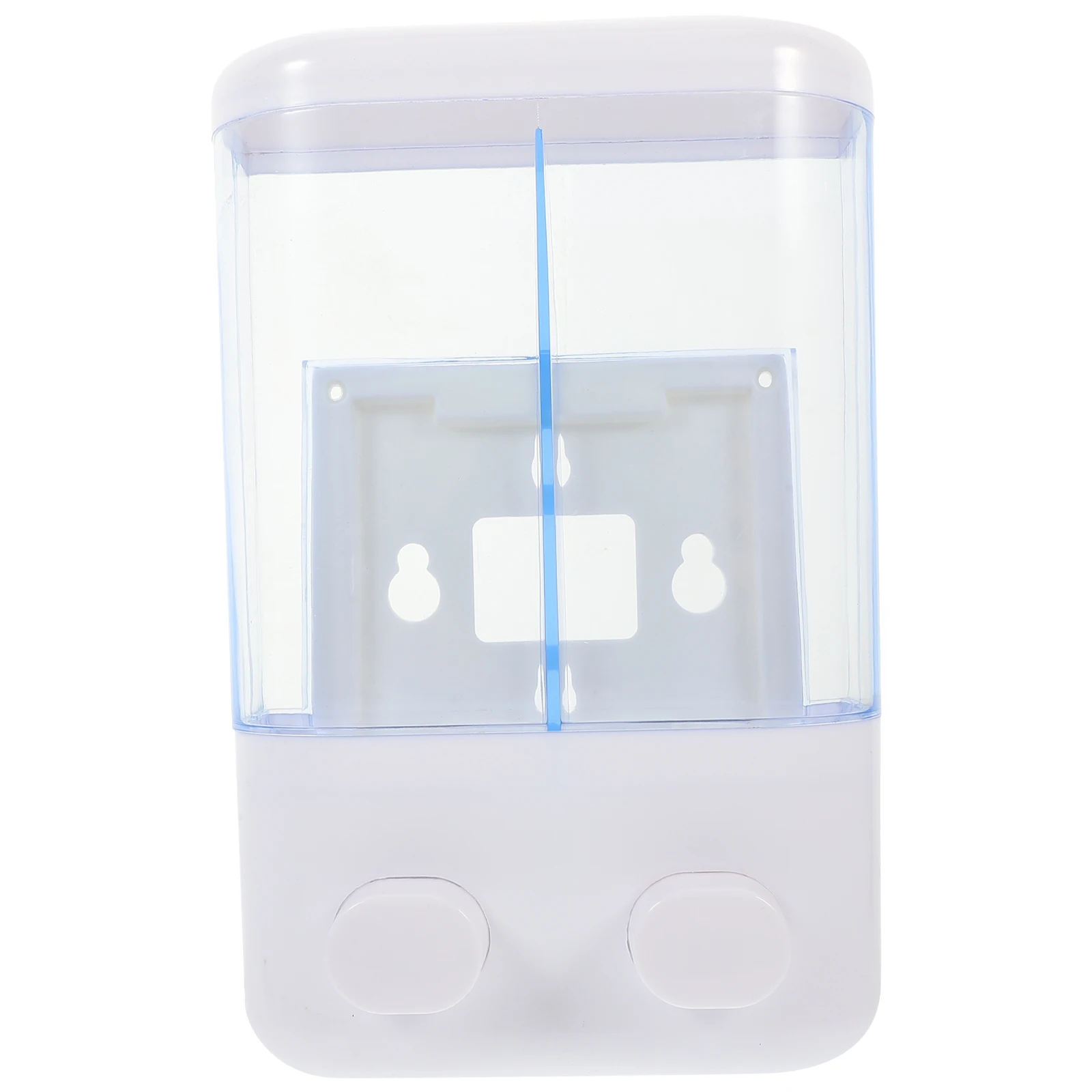 

Sturdy Transparent Double-Headed Liquid Soap Dispenser Advanced Vacuum Suction Leakproof Pc Material For Home Office