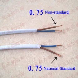 2 Core Cable 220V Electrical Wire Flexible Electrical Wire 0.75mm2 DIY Lighting Accessories Table Lamp Crystal Chandelier Wire