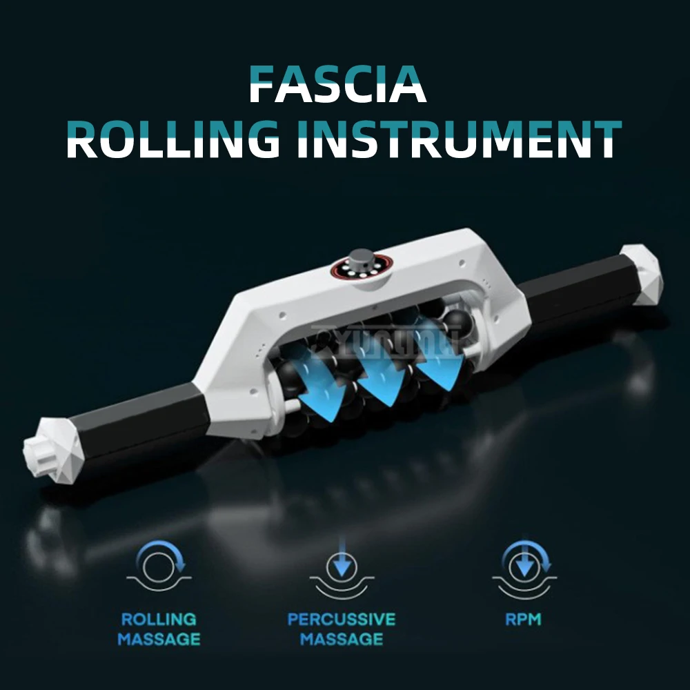 USB Rechargeable Fascial Rolling Instrument Rolling Percussive Massage