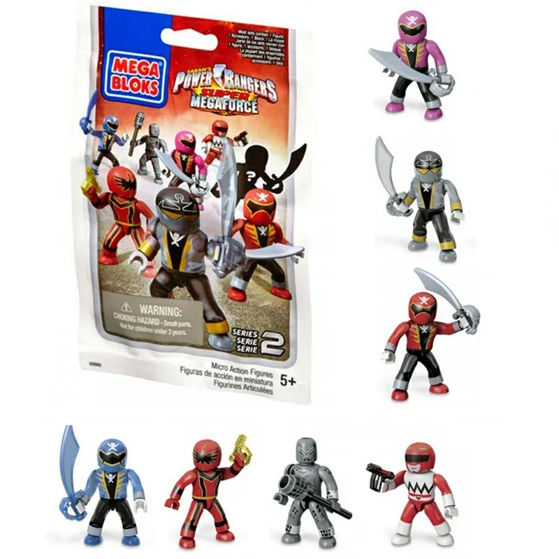 

MegasBloks Dinosaur Rangers Powerful Super Sentai Japan Tokusatsu Action Figure Assembled Megases Force Mini Doll Collection