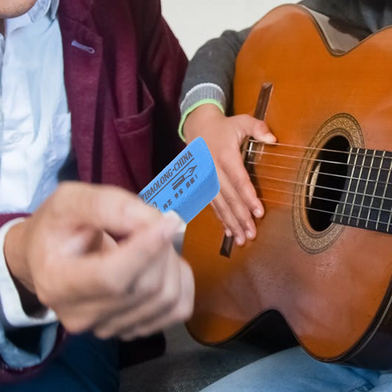 Borrador de pulido de guitarra para desoxidación de trastes de cuerda, accesorios para limpiador de ordenador, cuidado práctico duradero, 10 Uds.