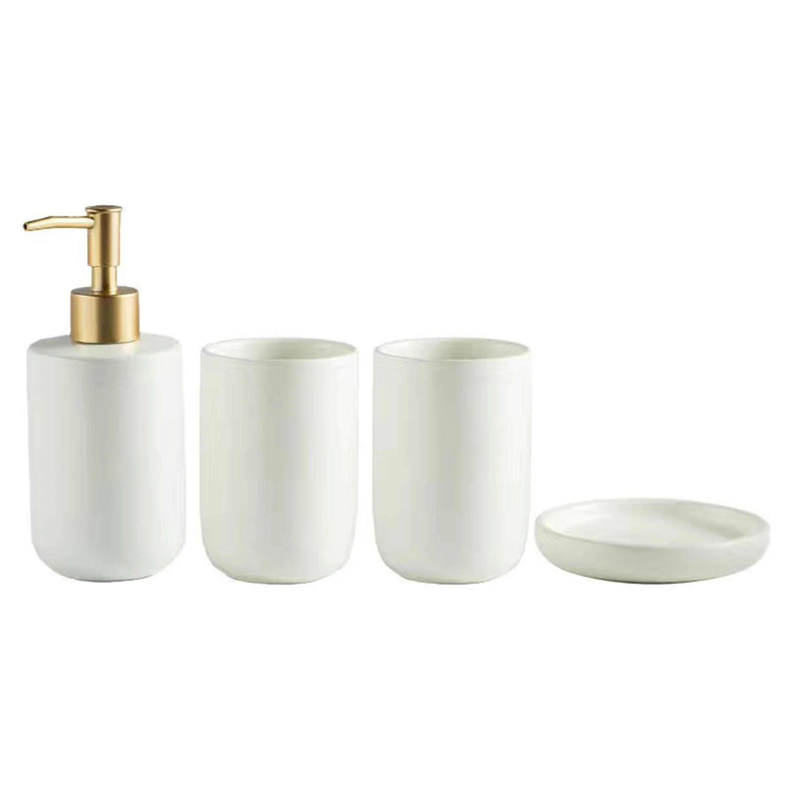 5 قطع كونترتوب الحمام مجموعة كوب فرشاة الأسنان السيراميك الفاخر مع غطاء صحن الصابون الغرور المنظم لفندق المنزل #3