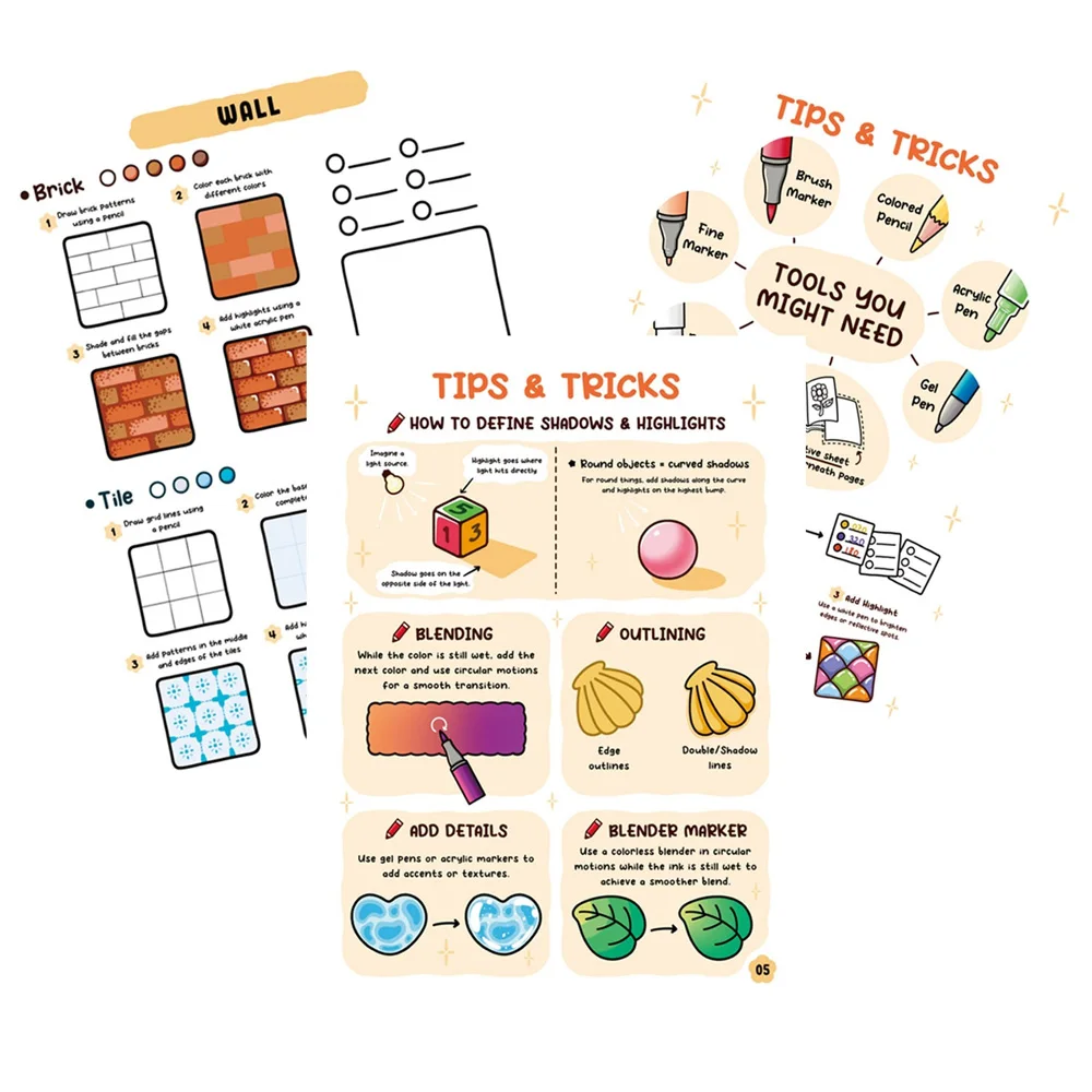 72 Pages Coloring Book: How to Draw Patterns A Simple and Fun Drawing Book