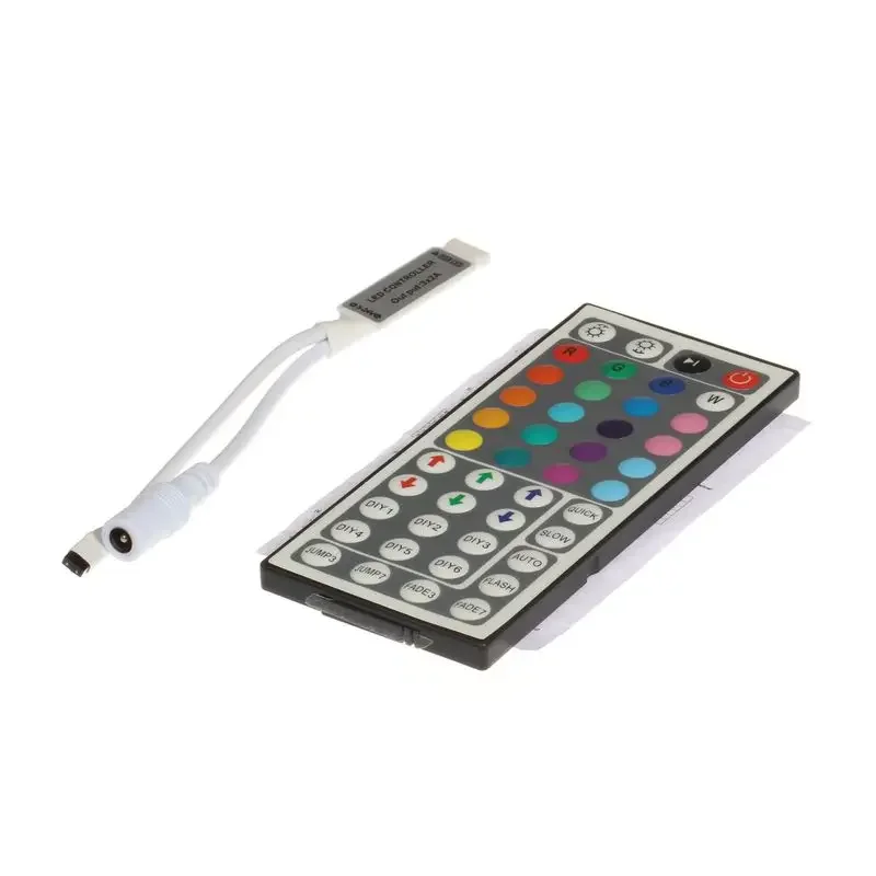 DC12V 44 Keys Wireless RGB LED Controller With IR Remote Control For SMD 3528 5050 5730 5630 RGB LED Strip