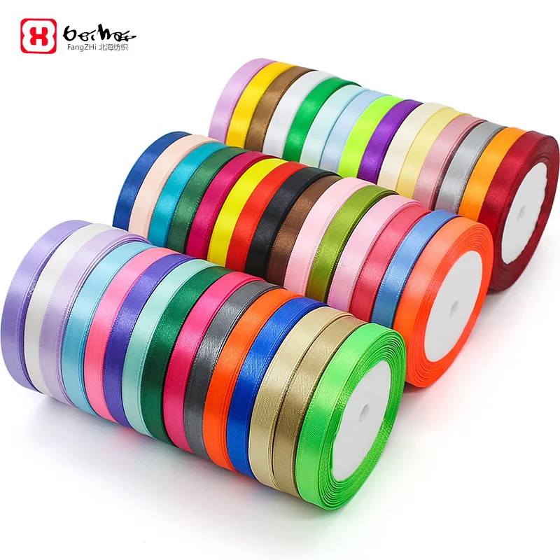 New 1cmx22m Ribbon Gift Packaging Ribbon Cake Baking Ribbon Wedding Decoration Candy Box Ribbon R1026