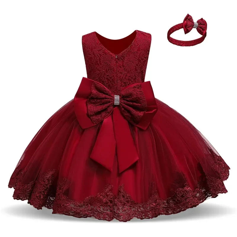 Baby Girls Dresses Elegant Princess Dress Infant Birthday Party Dress Toddler Ball Gown Christening Gowns Vestido Dresses