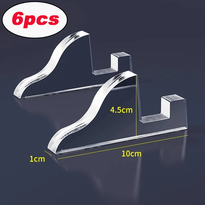 2/6 stks Transparant Acryl Munt Display Stand Fotolijst Trading Card Stand Herdenkingsmunt Mini Stand Badge Stand Ornament