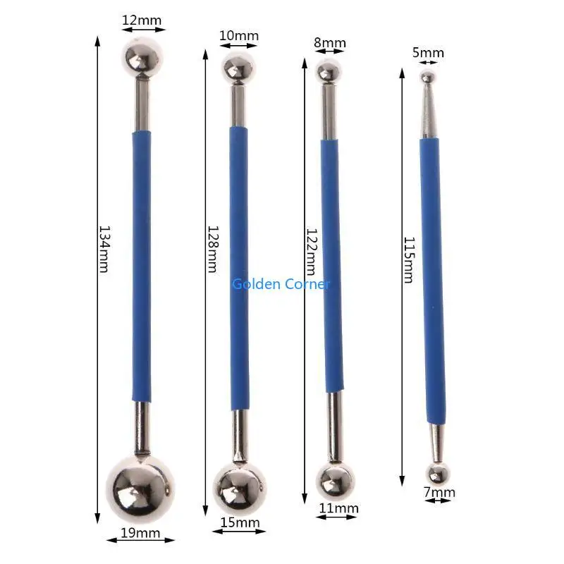 E15D 4PCS/SET DUAL STAILESSTEEL STEEL