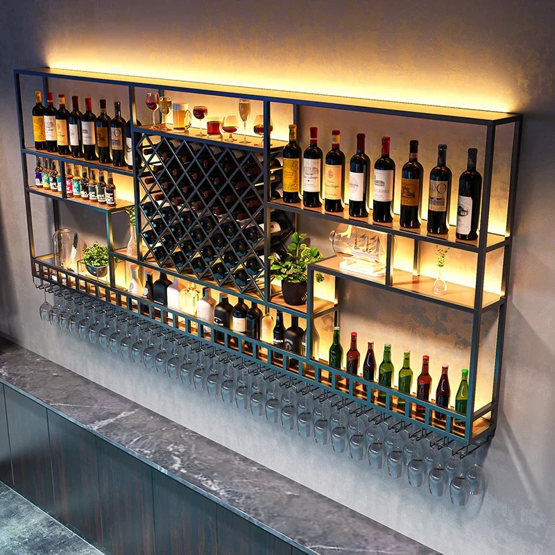 

Luxury Wall Mounted Wine Cabinets Display Cabinet Customize Organizer Kitchen Storage Shelves modern Rangement Antique Furniture