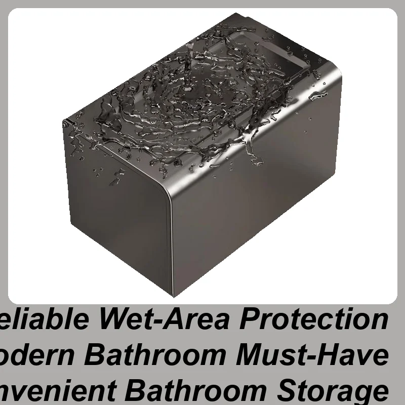 

Держатель для салфеток в ванной комнате Держатель для салфеток для ванной Органайзер для рулонов бумаги Диспенсер для салфеток Нержавеющая алюминиевая настенная коробка без дрели