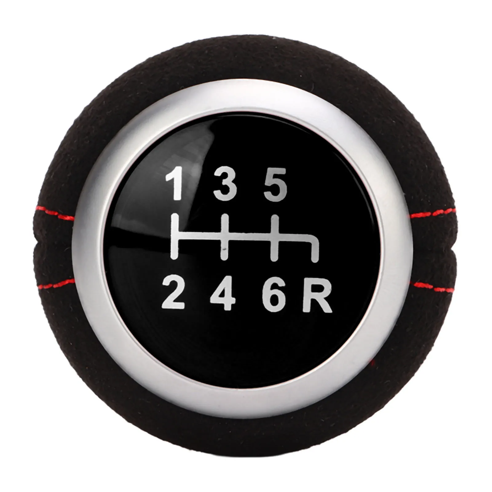 

Автомобильная 6-скоростная головка переключения передач, серебряное кольцо, эргономичная износостойкая замена для Subaru