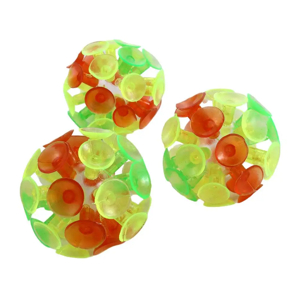 어린이용 다채로운 피젯 볼 스틱 볼 흡착 컵 볼 흡착기 볼