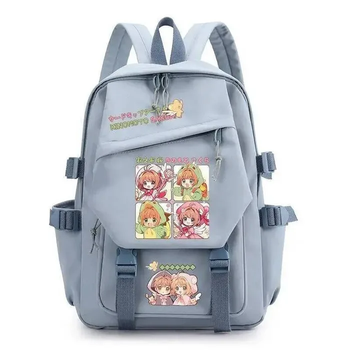 

Черный Синий Зеленый Розовый Белый Card Captor Kadokyaputa Sakura Школьные сумки Рюкзаки Аниме ИГРА