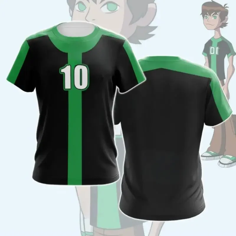 Omnitrix Ben10 Anime role-playing T-shirt, Ben Tennyson 3D children's Printed T-shirt, Summer men's and women's anime T-shirt - Image 2