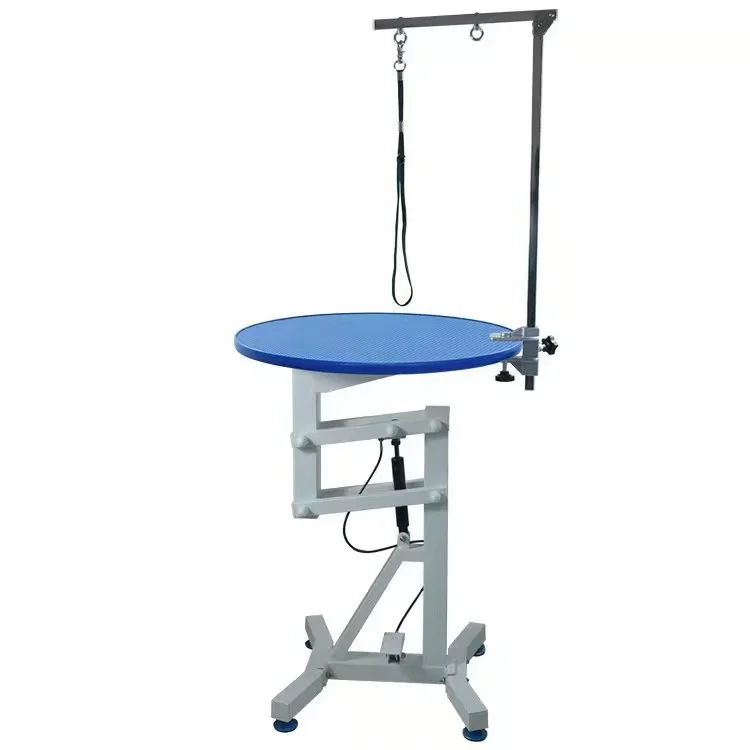 Table de toilettage rotative pneumatique pour animaux de compagnie, table de toilettage de bureau pliable pour chien