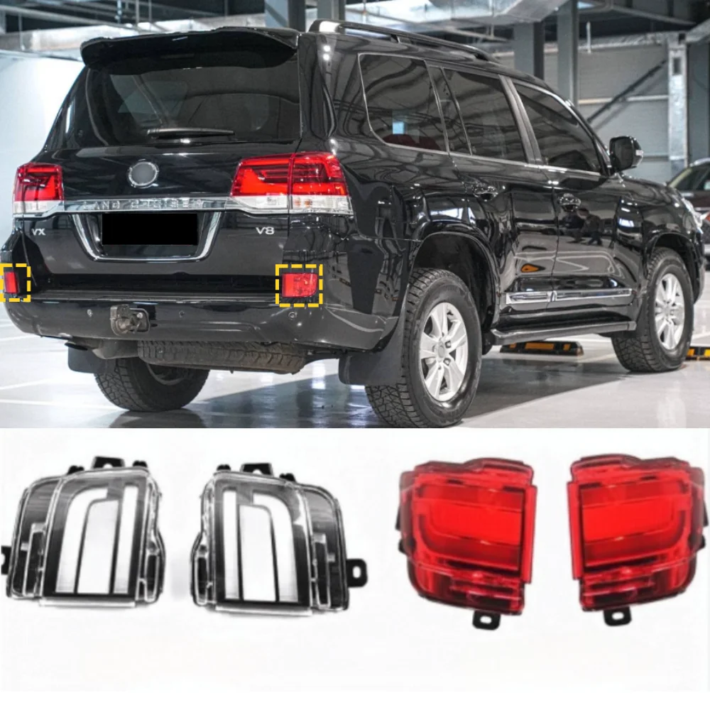 

For the Land Cruiser LC200 2017-2020 Automotive Rear Bumper LED Brake Warning Fog Light Assembly