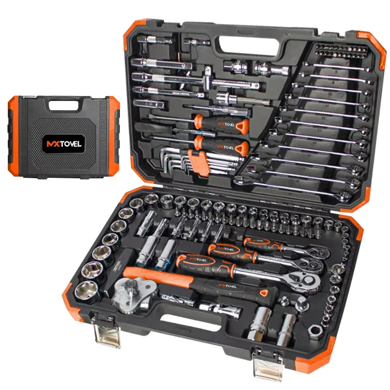 Hand wrench Tool Set Cordless Power Tools Wrench Sets 132Pcs 1/2 inch 3/8