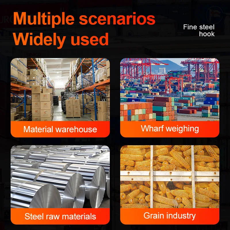 Digitale hängende Waage 1500kg/1000kg/500kg Hoch leistungs kran waage lcd industrielle Haken legierung mit 65 Fuß Fernbedienung