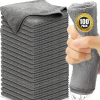 Thicken Microfiber Cleaning Cloths Lint Free Microfiber Cleaning Towel Cloths Reusable Cleaning Towels Absorbent for Car Window