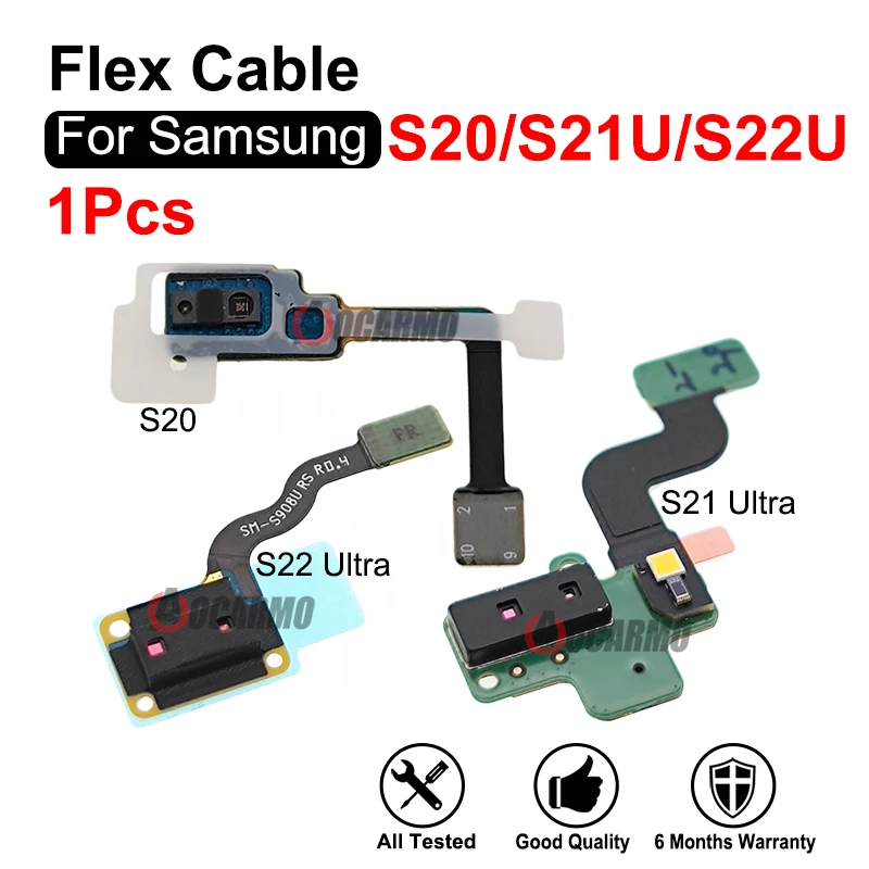 Proximity Ambient Light Sensor Flex Cable Repair Parts For Samsung Galaxy S20 Plus S21 S22 Ultra G981 G998 S908U S21U