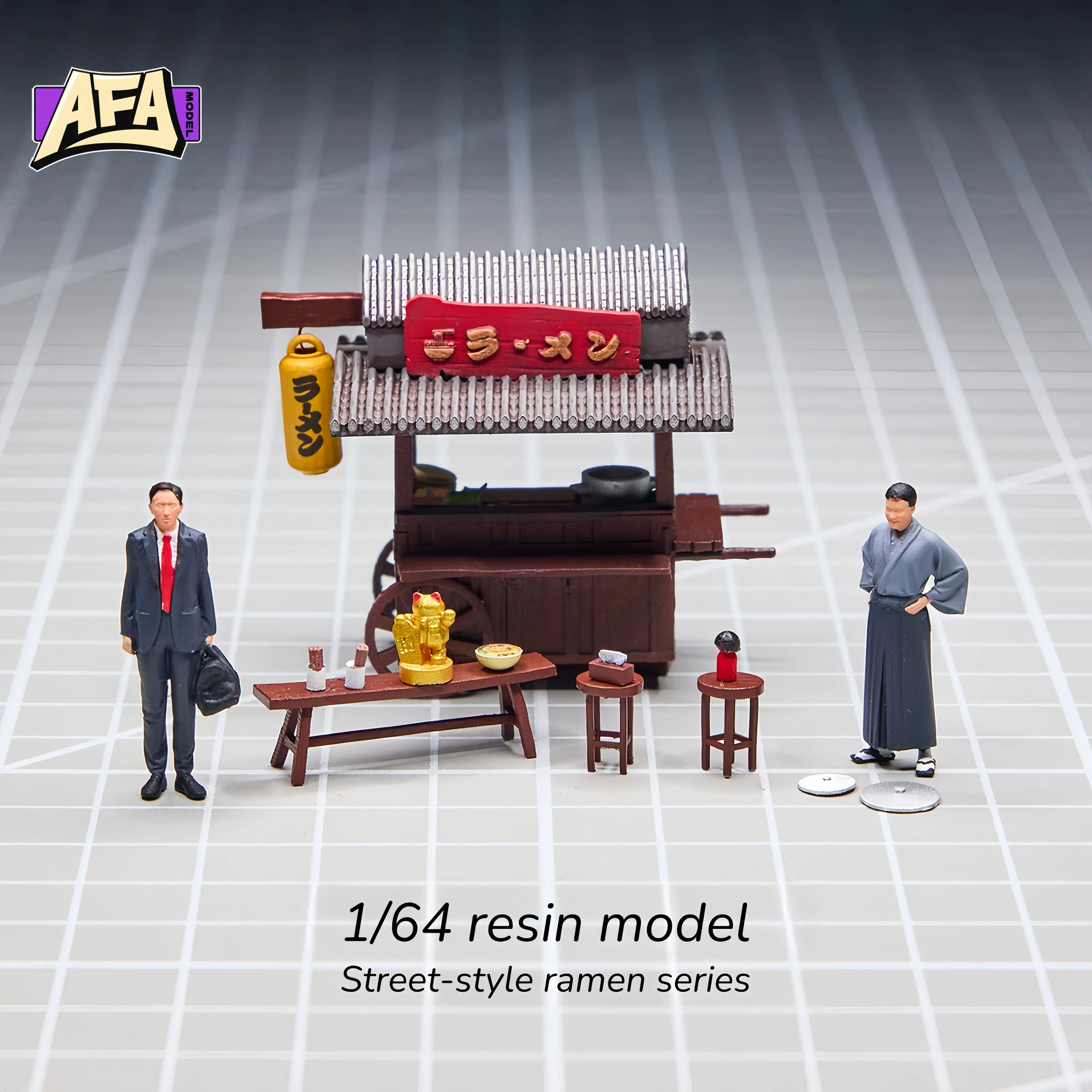 

Коллекционные миниатюрные фигурки из смолы в масштабе 1:64: Японская уличная лапша ламянь, серия аксессуаров для диорам
