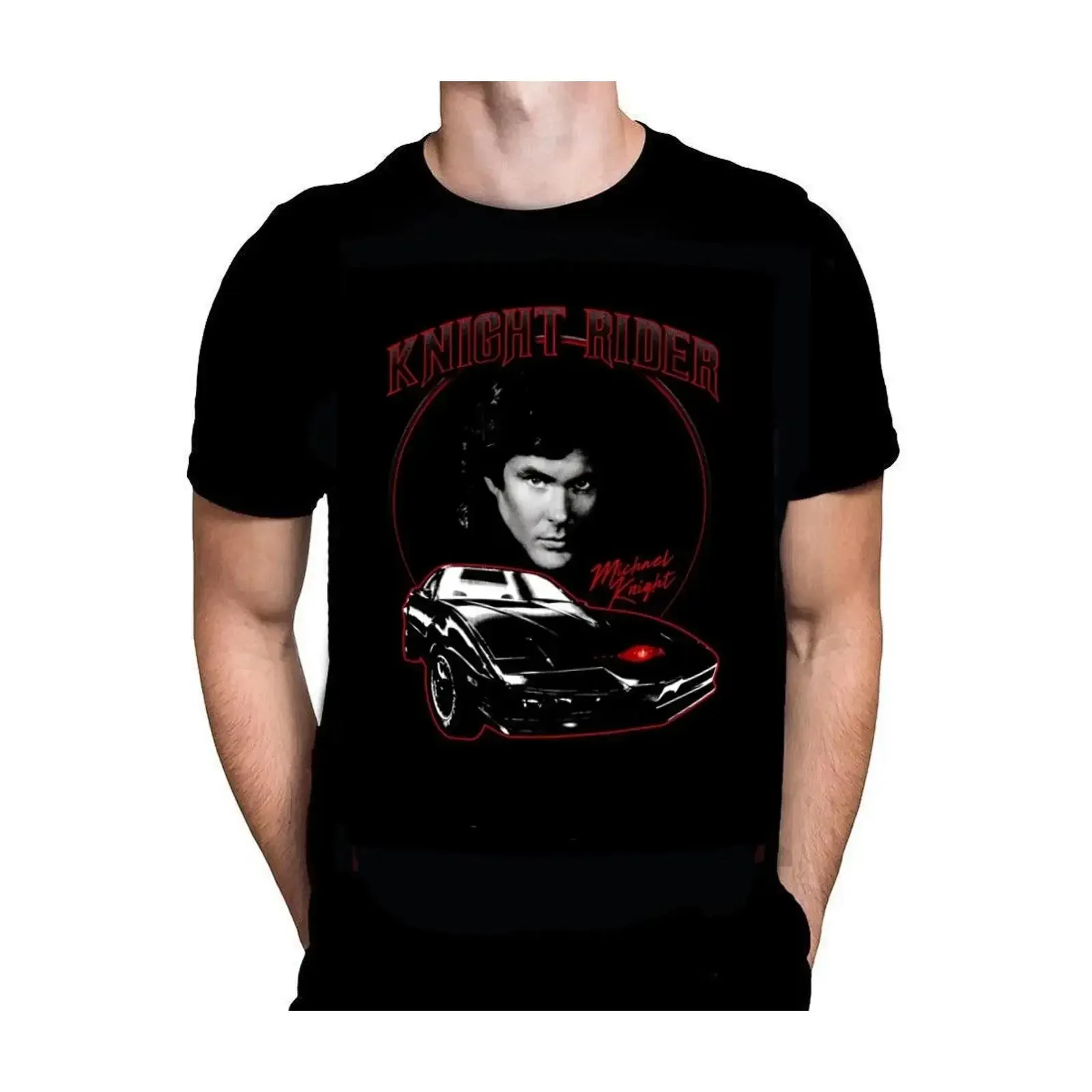 Ritter Reiter Michael T Shirt GRÖSSE S 5XL Klassisch 80's Tv Show vintage Washed Unisex Versatile homme Top For Everyday Wear
