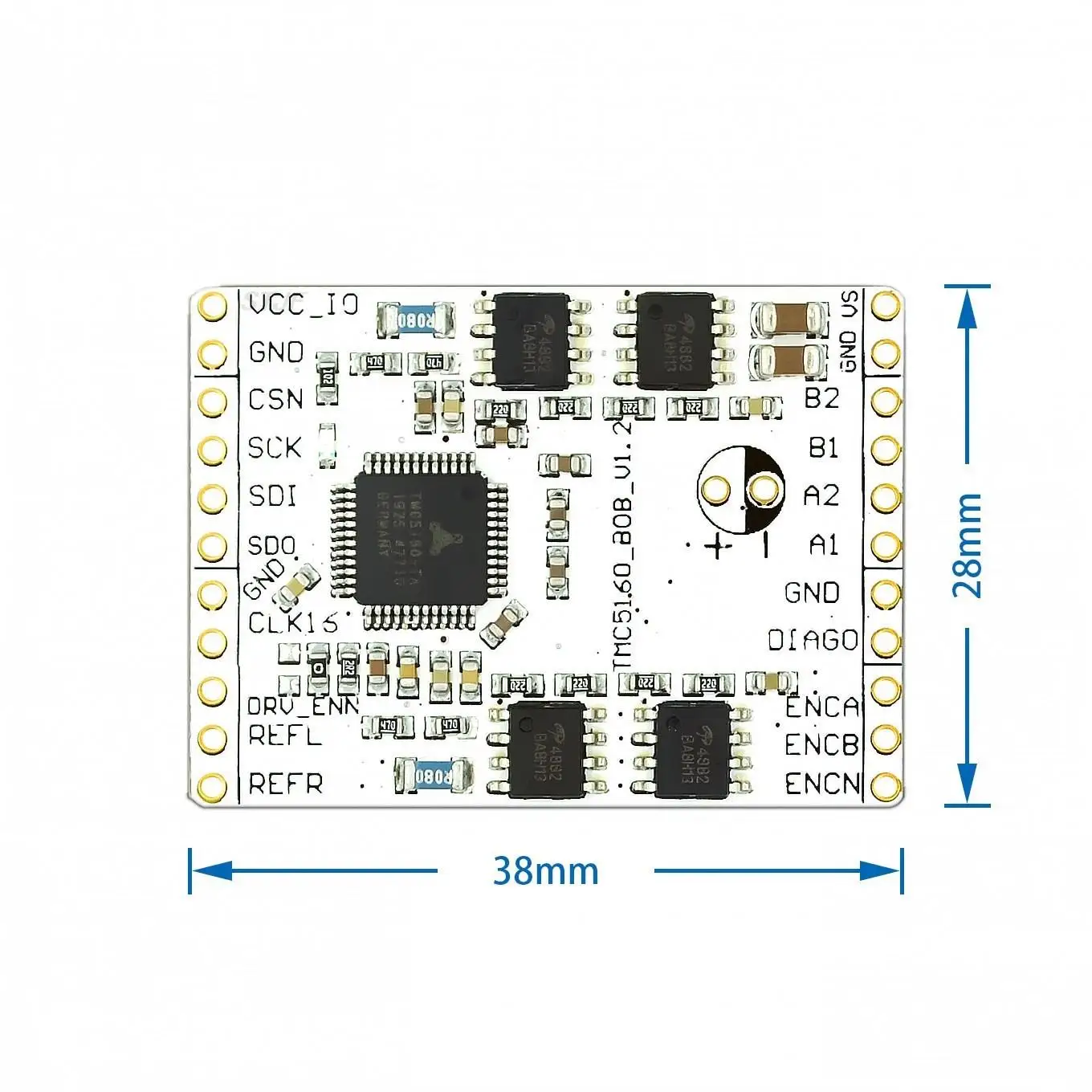 3D Printer Parts TMC5160TA-V1.0 BOB High Power Stepper Motor Driver TMC5160 StepStick Super Silent with StealthChop/SpreadCycle