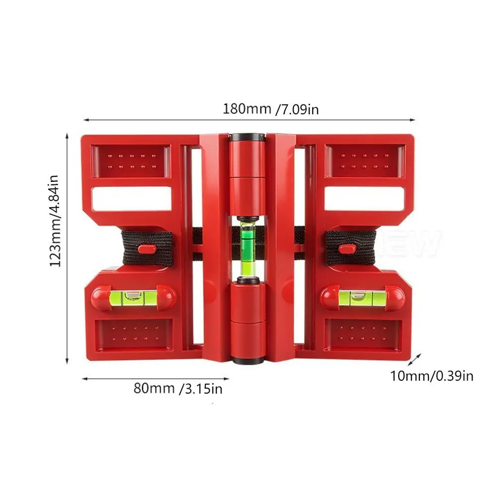 Складной измеритель уровня, многофункциональный 270-градусный регулируемый инструмент для выравнивания столба, профессиональный магнитный регулируемый угломер