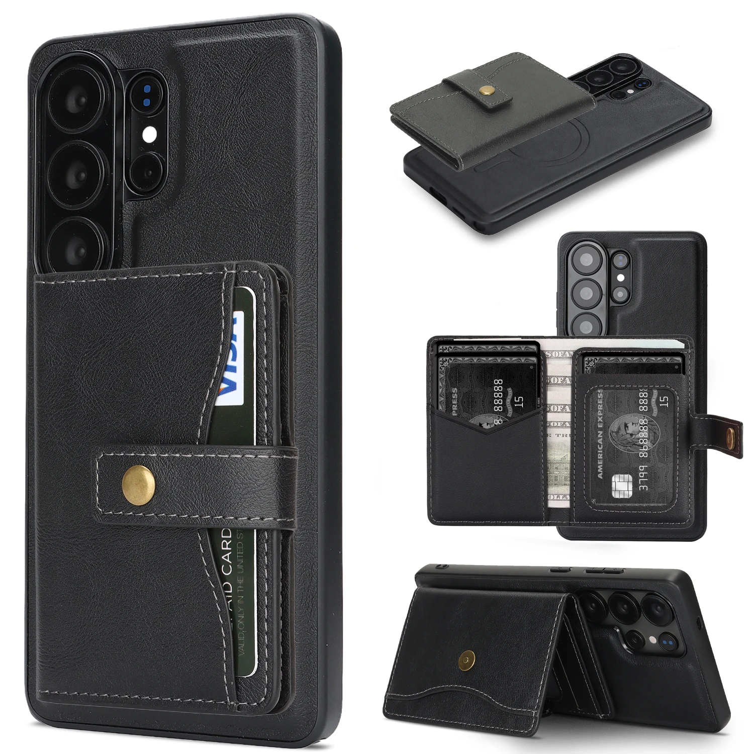 เคสหนังแบบกระเป๋าแม่เหล็ก 2 in - Kickstand Adjustable บทวิจารณ์และราคา