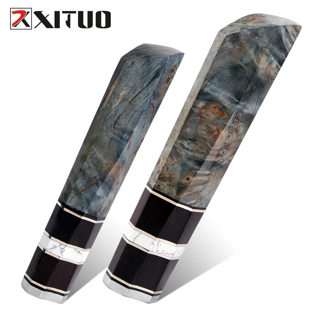 

Стабилизированная деревянная ручка ножа, японский кухонный нож шеф-повара, сделай сам, высококачественная сменная ручка, заводские аксессуары для ножей по индивидуальному заказу