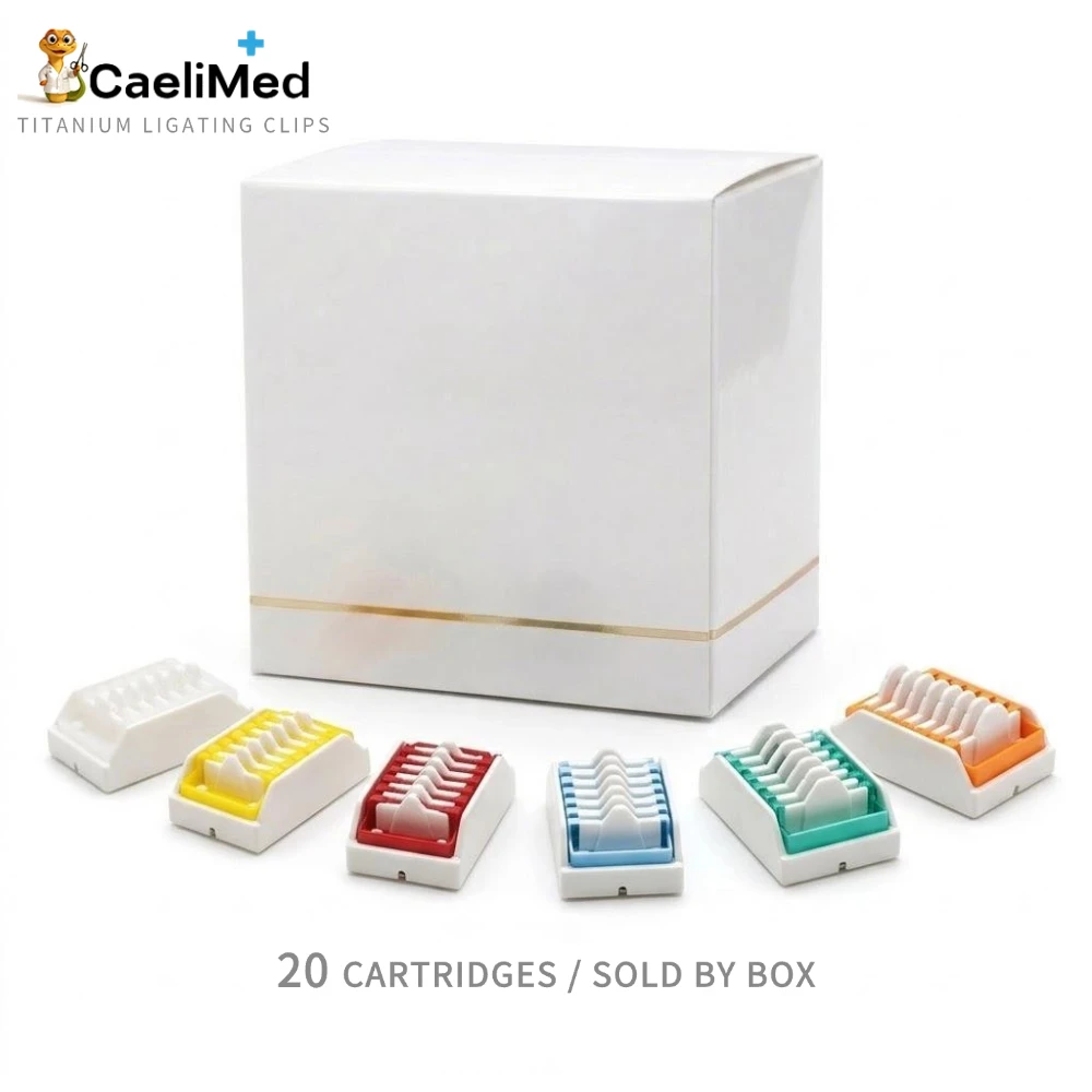 Weck Standard Titanium Ligating Clips, 120pcs Per Box 3200,2200,1201, Hemostatic Clips for Laparoscopic Minimal Invasive Surgery