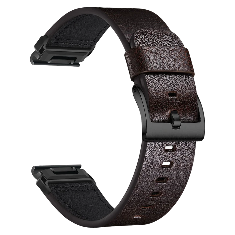 20/22/26mm Quickfit Lederen Smartwatchband voor Garmin Epix Gen 2 Instinct 2X Fenix 7X 7 6X 6 Pro 5 5X Plus Armbanden Horreband