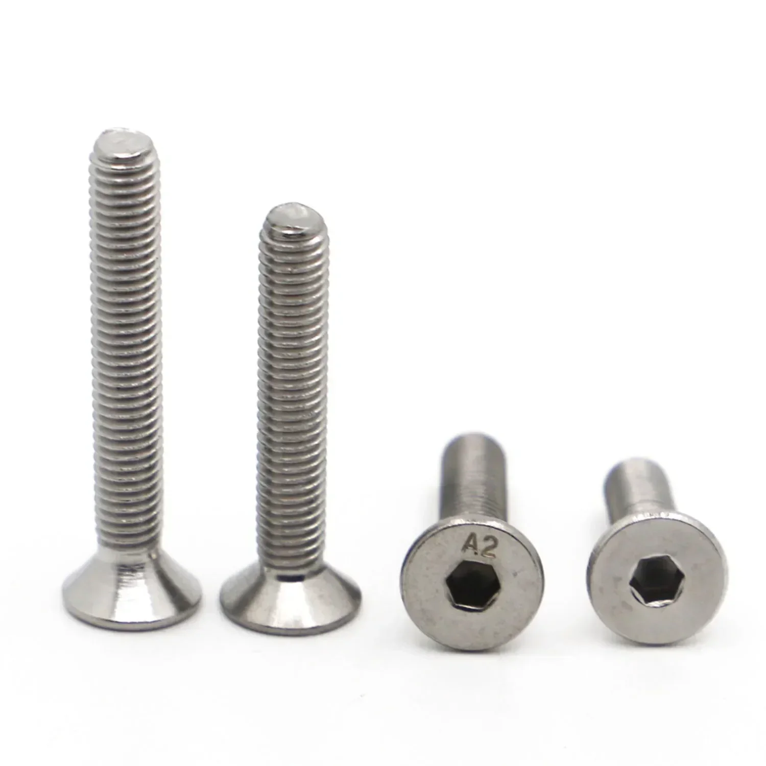 

5-50pcs DIN7991 M2 M2.5 M3 M4 M5 M6 M8 304 Stainless Steel Allen Bolts Hex Socket Countersunk Flat Head Screw