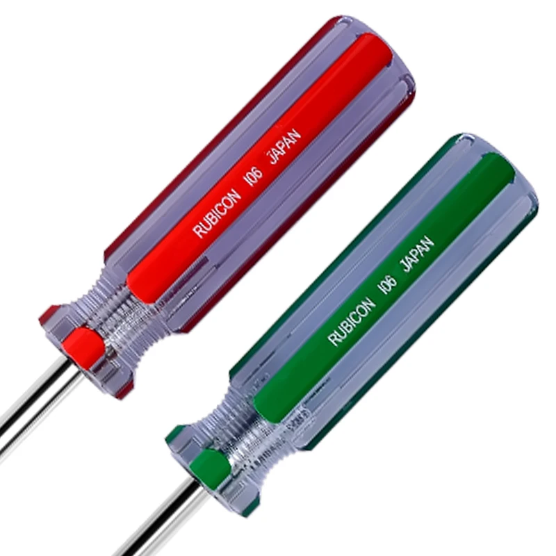 RUBICON CR-V Screwdriver Set 8PCS Slotted Phillips Magnetic Head Screwdriver Kit Household Home Appliance Maintenance Hand Tools