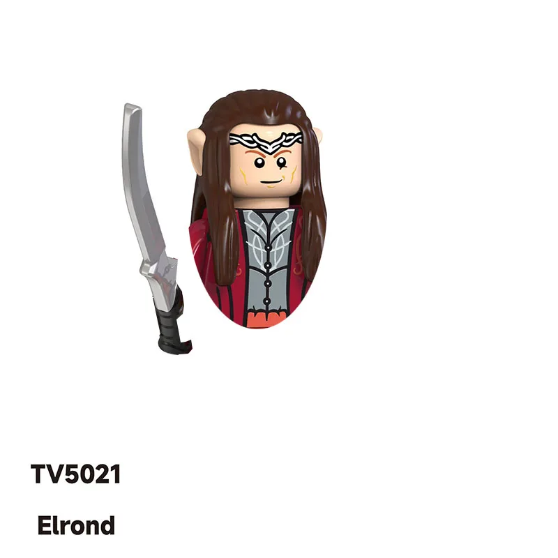 Juego de bloques de construcción modelo TV6403 para niños, juguete de construcción con diseño de aragarn Elrond Boromir elfos, Legolas, Tauriel y undómel, ideal para cumpleaños