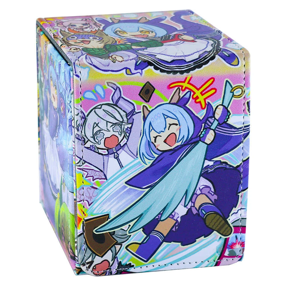 

100+ PU Anime Cards Storage Box Deck Board Game TCG Cards Box Protector Bag for MGT/Pkm/Yu-gi-oh/Trading Card Collecting Game